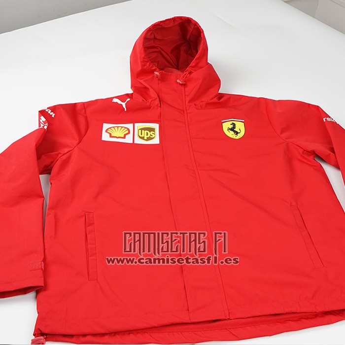 Rompevientos con Capucha Scuderia Ferrari F1 2021 Rojo